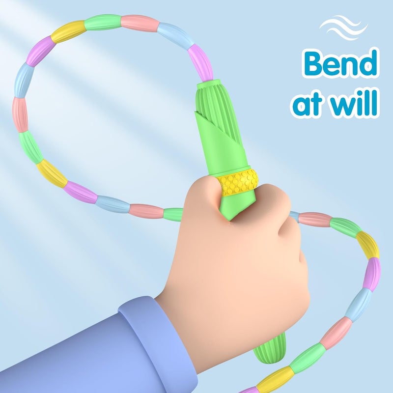 Ace one Beaded Jump Rope 1 Pack/2 Pack, Segmented Skipping Rope for Kids Adults, Adjustable Tangle-Free Toddler Jumping Rope for Fitness Exercise Training - Image 5